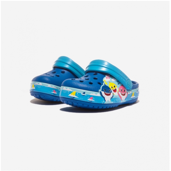 LF스퀘어 공식 온라인몰 [CROCS KIDS] FUNLAB BABY SHARK BND CG K 크록스 키즈 펀랩 베이비 샤크 밴드 클로그 키즈 CRS206704