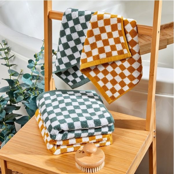 LF스퀘어 공식 온라인몰 [모던하우스 양주점]체커보드 세면타월 40X80cm GREEN BG0122024