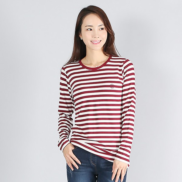 LF스퀘어 공식 온라인몰 [하프클럽/모슬린]엄마옷 모슬린 데일리 단가라 티셔츠 ETS809102 마담/미시옷_P328336508
